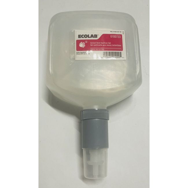 Case of 4 (Each 1200ml) Ecolab Instant Hand Sanitizer Gel 6100723