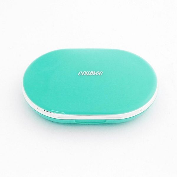 Soft lens storage portable travel 2p set lens case mirror, sky