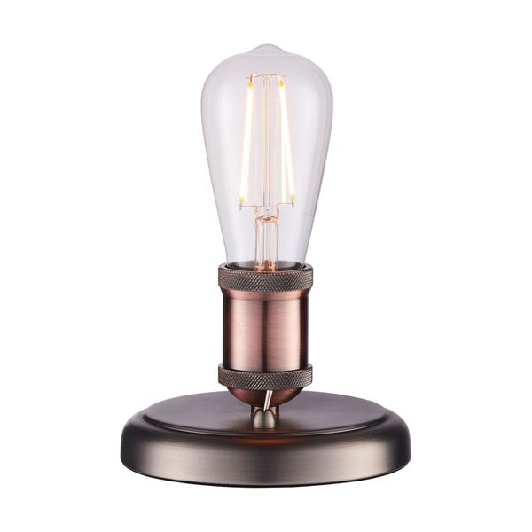 Industrial Style Hall Table Lamp 40W SW - Aged Pewter Material