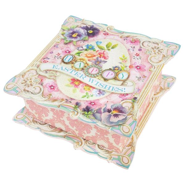Punch Studio 46556 Storage Box, Die Cut, Gift Box (Easter Egg x Flower)