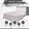 Anti Wrinkle Plain Dyed Flat Sheet- Non Iron Bedding Double Bed Set- Easy Care Polycotton Bed Sheets-Grey