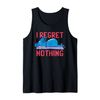 I Regret Nothing Mouse Trap Cheese Tank Top, black