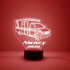 Ambulance Lamp Night Light Table Lamp Free Personalize LED With Remote Engrave