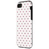 iPhone SE (2020) / 7 / 8 Elegant Minimalist Hearts Red White Pattern Valentine's Day Case