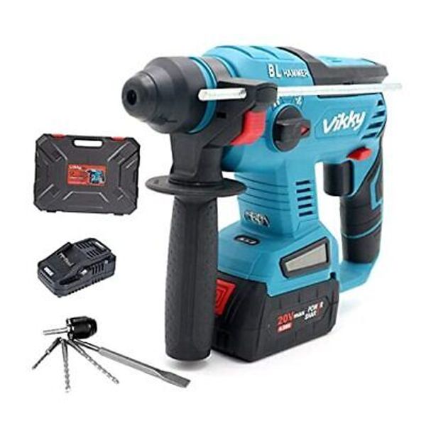 20V SDS Plus rotary hammer drill, brushless cordless demolition hammer kit,