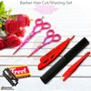 Professional Hair Cutting Scissors Set Barber Shears Comb Shaving Razor & Blades