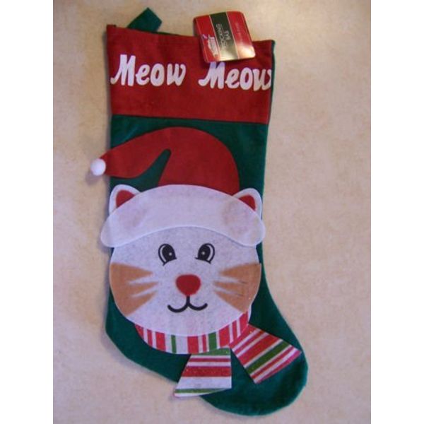 Meow Meow Christmas Stocking for Cats by Greenbrier
