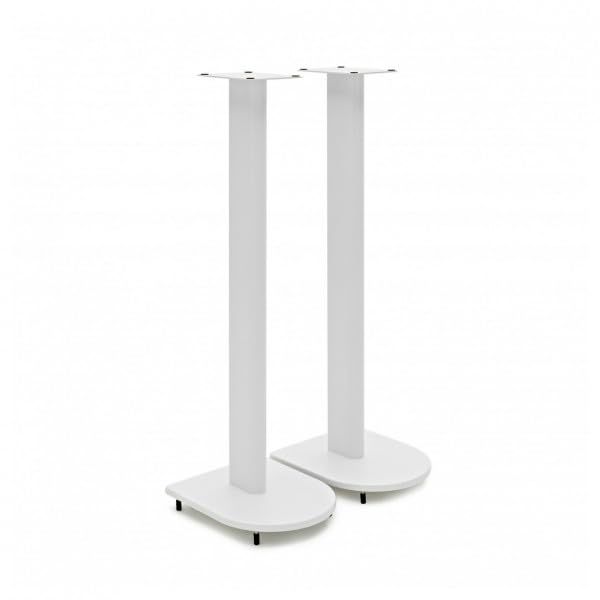 AVCOM Speaker Stands 900mm Steel Construction with Cable Management, Matt White (Pair)