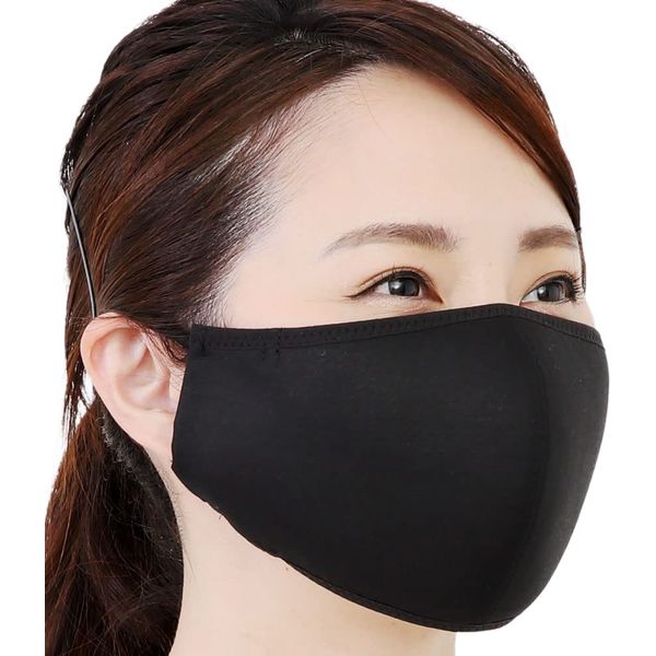 Tu Yon T-77 [Introduced on TBS TV THE TIME (April 22)] UV Protection Mask, Wide [Non-woven Fabric] 2 Pieces, Reusable Sunburn Protection < No Ears Hurt Even When Worn For Long Times > [UV Protection