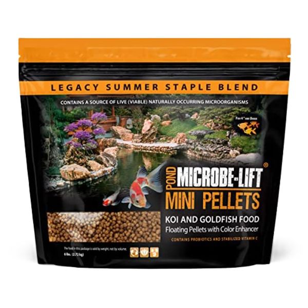 MICROBE-LIFT MLLMPLG Mini Floating Fish Food Pellets for Ponds, Water Gardens,