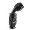 BLACK -6AN / 45° degree Hose End/PTFE/Swivel 6 AN Fitting -6