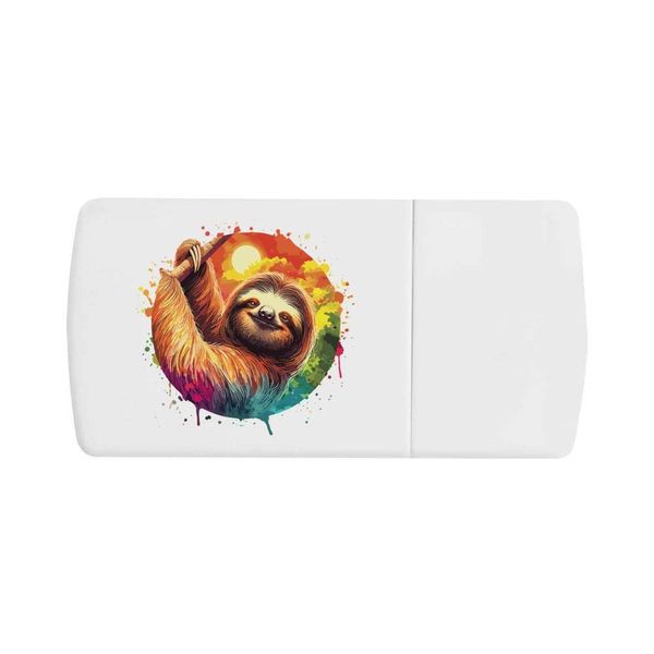 'Sloth at Sunset' Pill Box with Tablet Splitter (PI00028976)