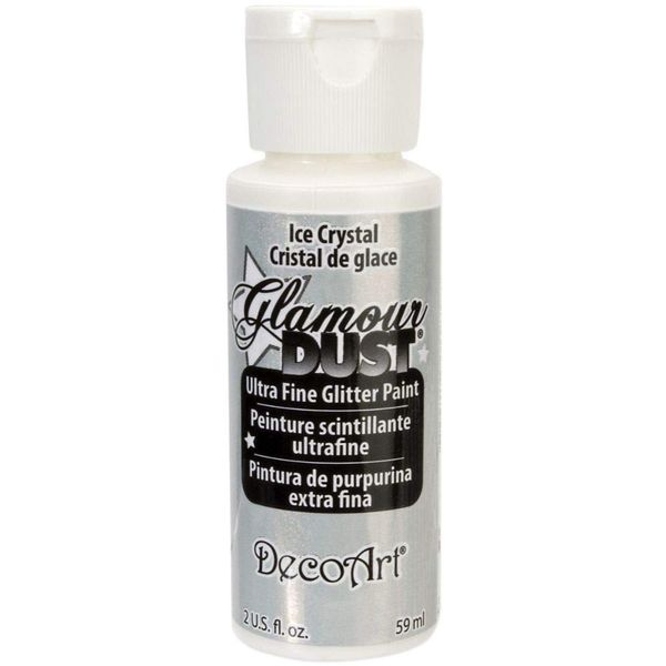DecoArt Glamour Dust Glitter Paint, Ice Crystal