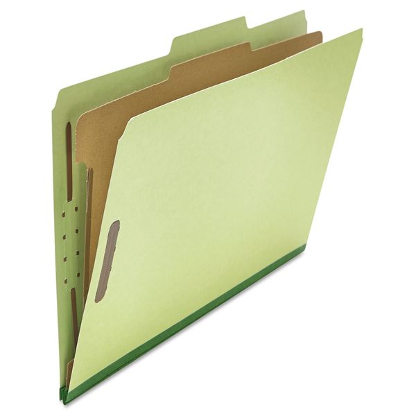 Universal UNV10261 4-Section Pressboard Classification Folder - Legal, Green (10/Box)
