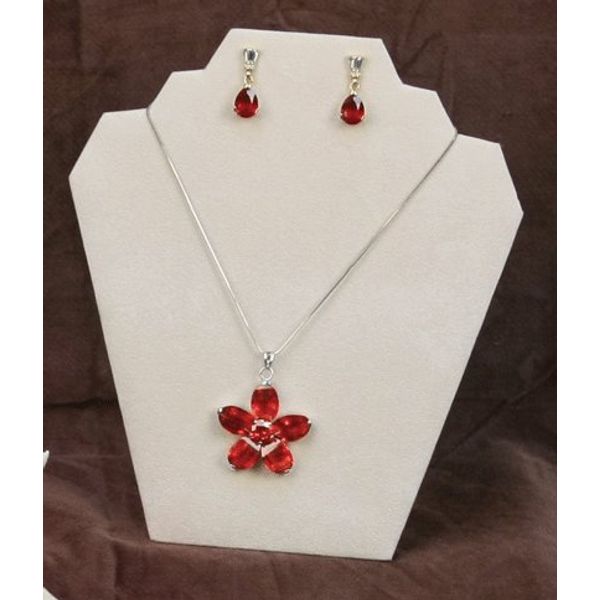 boxdisplays Cream Velvet Combination Bust (BD6712Q)