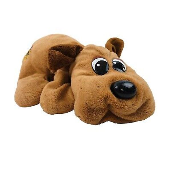 Pound Puppies Brown Laying Dog Stuffed Animal Plush Toy Pet Collectible 2007