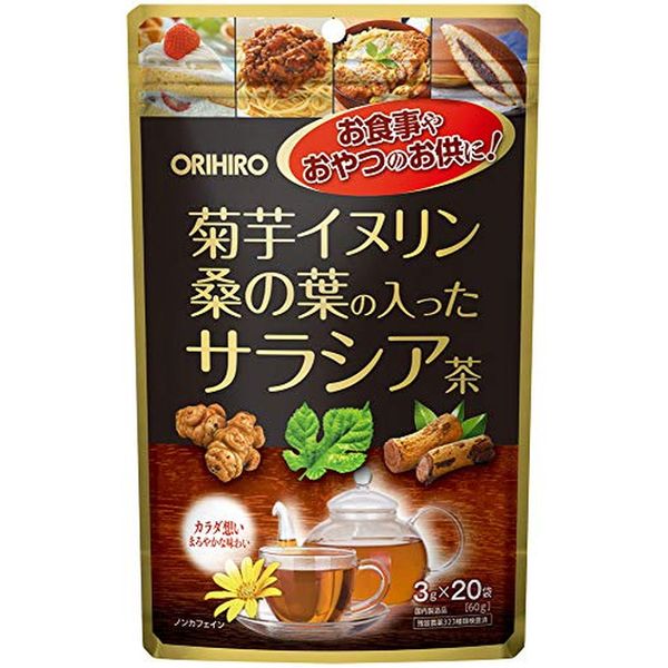 ORIHIRO Jerusalem Artichoke Inulin Salacia Tea with Mulberry Leaves (3g*20 bags) ORIHIRO