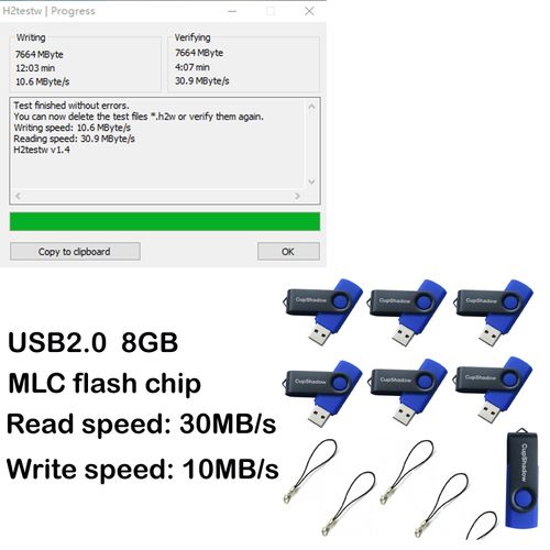 lcwamy 8GB USB Flash Drive 15 Pack Bulk USB Flash Drives USB2.0 Flash Drive Bulk 8GB Thumb Drive 15 Pack Flash Drive USB Drive CupShadow USB (Blue)