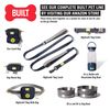 BUILT Pet Nightsafe Dog Collar Medium, Navy and Yellow