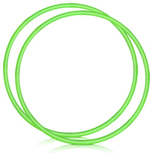 WinnerWhy 2 Pcs Toy Hoop Exercise Hoop Detachable Adjustable Plastic Hoop Playground Equipment for School Colored Hoop Circles Exercise Ring for Teens Dog Agility Equipment(Green,23 Inch)