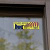 Security Stickers, Black Cat, Security Sensor, Weatherproof, Water Resistant, Set of 2