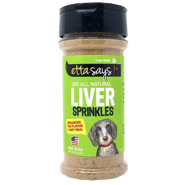 ETTA SAYS! Liver Sprinkles for Dogs – Pack of 1 – 3 oz. Dog Food Topper, Dog Food Seasoning, Freeze Dried Liver, Made in The USA