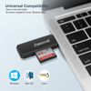 SD Card Reader, USB OTG Adapter 2.0 Micro Portable Memory Card Reader for SD, Micro SD, SDXC, SDHC, Micro SDHC, Micro SDXC