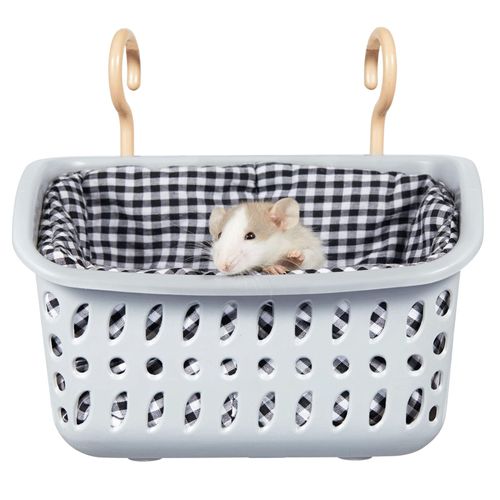 JWShang Rat Hammock for Cage Chew Proof, Rat Warm Bed, Small Animal Hanging Hammock, Rat Cage Accessories for Small Animals Rat, Mouse, Guinea Pig, Chinchilla, Sugar Glider, Ferret (Small)