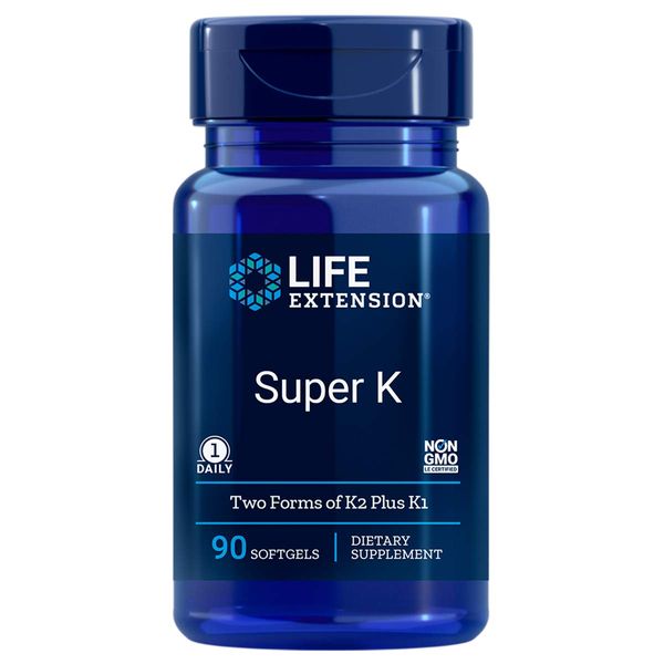 Life Extension Super K with Advanced K2 Complex Softgels,90 Count