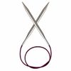 KnitPro 60 cm x 12 mm Nova Fixed Circular Needles, Silver