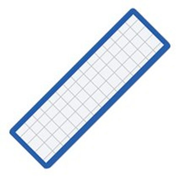 Kokuyo magnet Header 19 X 75 mm Blue 10 Pieces
