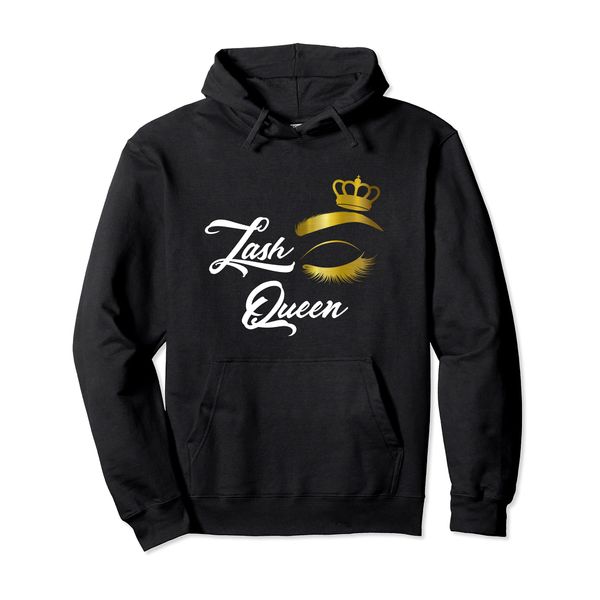 Eye Lash Queen Frauen Krone Makeup Artist Lash Liebhaber Pullover Hoodie