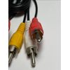 DIXIETREE Replacement Connect Dazzle to XBOX Red White Yellow RCA Cable Lead