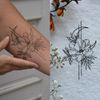 Schöne Magnolie Tattoo