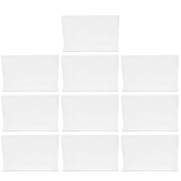 10PCS Supermarket Shelf Dividers L Shaped Shelf Separator Organizer for Bookcase