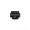 Lego Block Parts Plate 2 x 2 Round: [Black / Black] [Parallel Import]