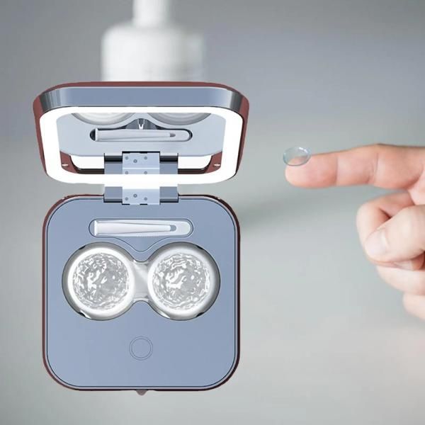 Lens Washer Contact Lens Ultrasonic Cleaning Box Eye Case Travel Storage Portable Mini USB Rechargeable Cleaner Container