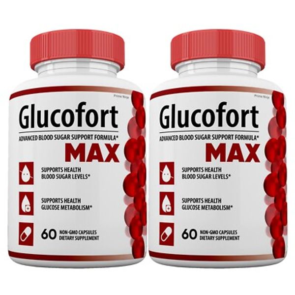 Glucofort MAX Blood Sugar Support Capsules, Max Strength (2 pack)