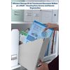 CHPL- [ 100 Pcs ] A4 Document Wallets | Translucent Wallet Button Folder | Popper Envelope Files | Stylish & Durable A4 Wallets for Home, Office, School | Blue |