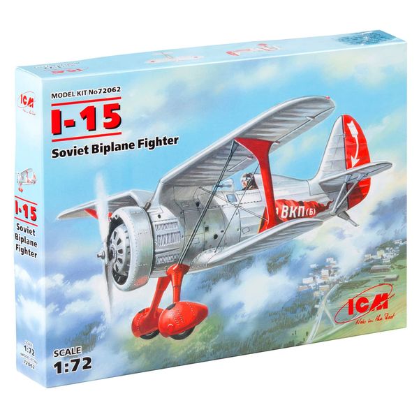 ICM ICM72062 1:72-I-15, Soviet Biplane Fighter