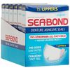 Sea-Bond Secure Denture Adhesive Seals, Original Uppers, Zinc Free, All Day Hold, Mess Free, 15 Count- Pack of 6 ( 90 Total Uppers)
