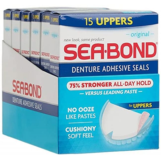  Sea Bond Secure Denture Adhesive Seals, Original