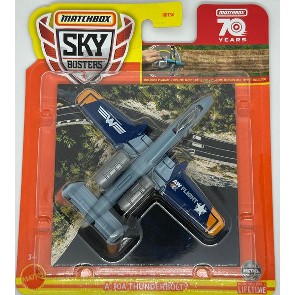 Matchbox 2023 - Sky Busters - A-10A Thunderbolt 12/32 - Matchbox 70 Years - Ships Bubble Wrapped in a Box.