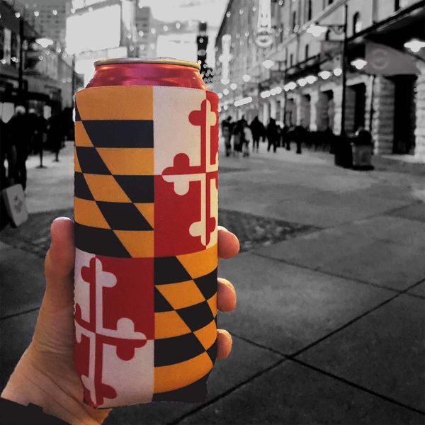 Maryland Flag / Stadium Can Cooler - Maryland Flag / 1