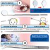 Dental Tools To Remove Plaque and Tartar, Professional Teeth Cleaning Tools, Stainless Steel Dental Hygiene Oral Care Kit with Plaque Remover, Tartar Scraper, Tooth Scaler, Dental Pick - with Case