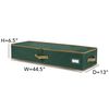 Covermates Keepsakes Gift Wrap Organizer - Holds up to 25 Rolls - Heavy Duty - Accessory Trays with Adjustable Compartments - Mesh Pocket - Holiday Storage, Green