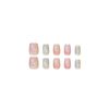 Electroplated cat eye wearable nail, candy color gradient size-s