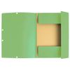 Exacompta 55573E - Lot of 3. 3 flap elasticated folder A4 assorted colour Nature