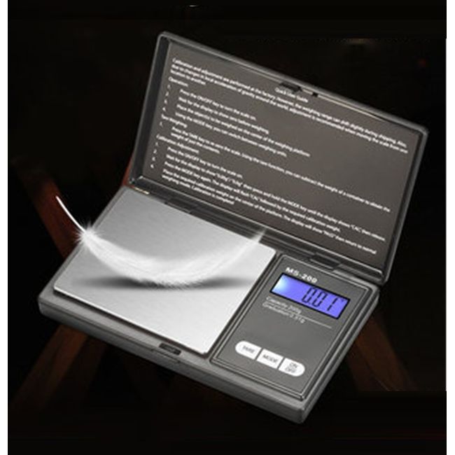 Hot Sale 200g/300g/500g X 0.01g /0.1g/mini Precision Pocket Electronic Digital  Scale For Gold Jewelry Balance Gram Scales 1pc