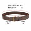 TOURBON Leather Tool Carry Holster Workshop Belt Double Roller Buckle